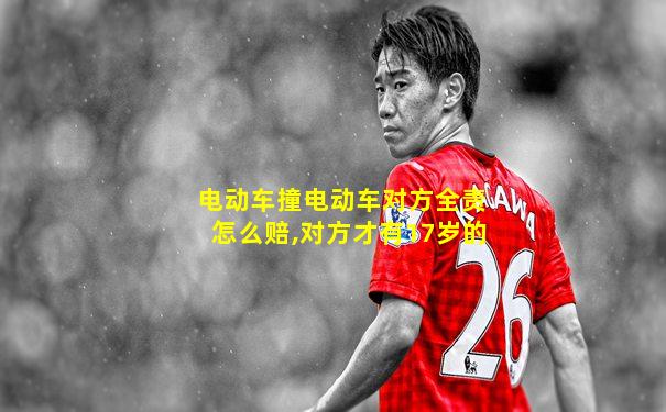 电动车撞电动车对方全责怎么赔,对方才有17岁的