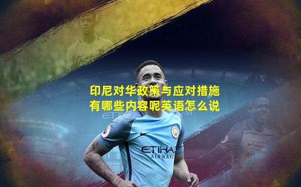 印尼对华政策与应对措施有哪些内容呢英语怎么说